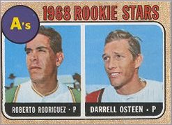 1968 Topps Baseball Cards      199     Rookie Stars-Roberto Rodriquez RC-Darrell Osteen